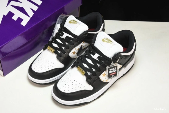  Black DH3228-102 Supreme Stars SB Low Dunk Nike 1213